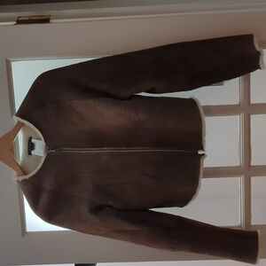 Theory Dyed Shearling Lamb Jacket